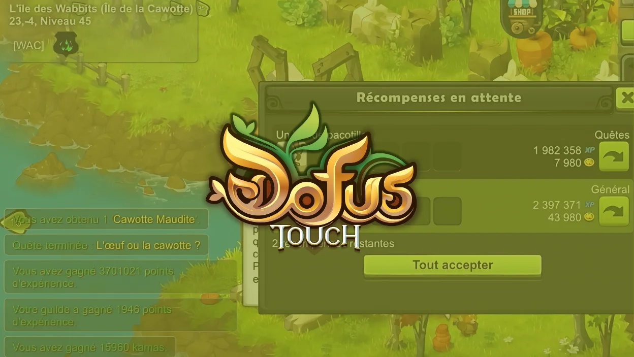 guewwe et paix quete dofus touch